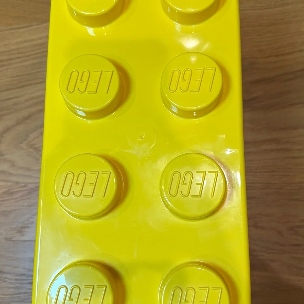 Lego Yellow Brick Storage Case 8 Stud Plastic Bin Box EMPTY 14